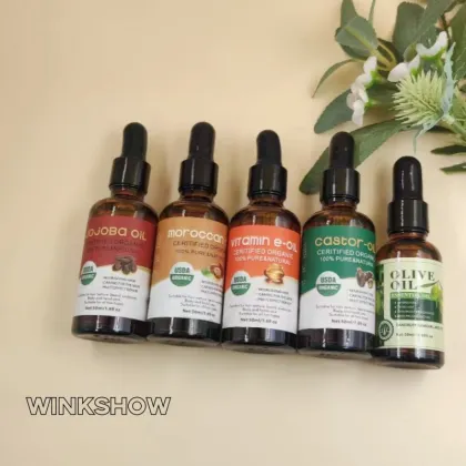 Pure Body Naturals Essential Oil Gift Box: Castor & Jojoba Oil for Skin Moisturizing and Brain Relaxation
