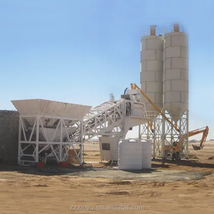 High-Quality New Mobile Concrete Batching Plant 100 m³/h Capacity In Stock for Construction Projects