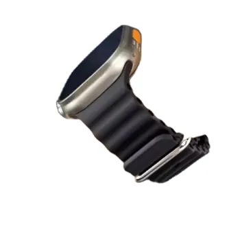 Sport Style Ocean Watch Band for Watch Series - Generic Double Buckle Silicone Strap