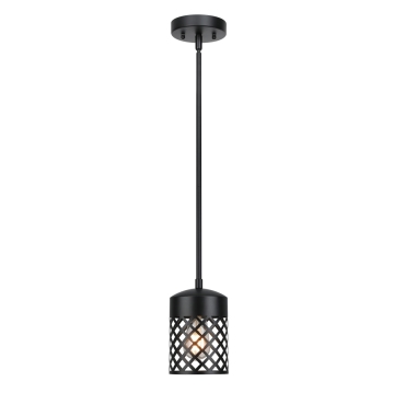 2025 Industrial Black Iron Cage Minimalist Hanging Lamp