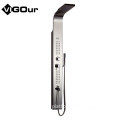304 Stainless Steel Gold Thermostatic Shower Panel with LCD Display Waterfall