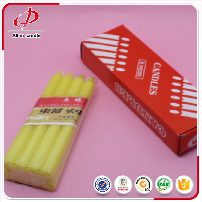 color stick candle in box 