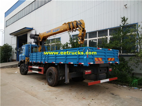 XCMG 4X2 10ton lori lililowekwa kwenye cranes