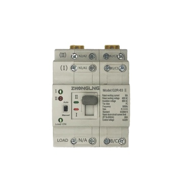 Zhongling 4-Pole G2R-63 Sakelar Transfer Otomatis-63A untuk Integrasi Generator