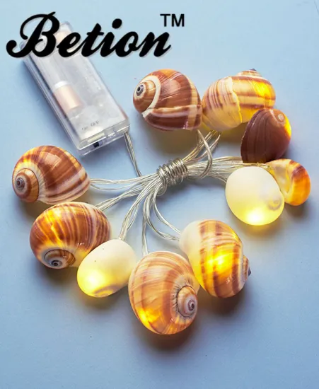 seashell string lights 10LEDs string lights home decorative led string lights battery operated led string lights
