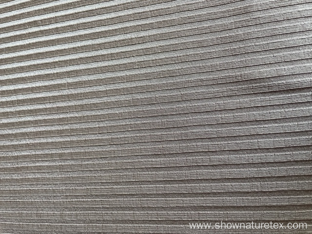 shining rib polyester fabric