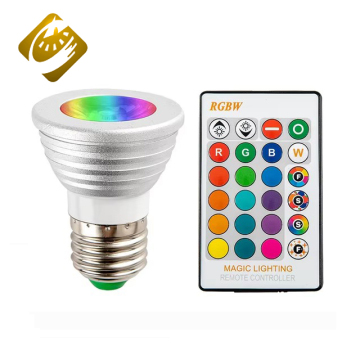 Aluminum 5W Spotlight Bulbs E27 GU10 GU5.3 16 Color Changeable LED with Remote Controller