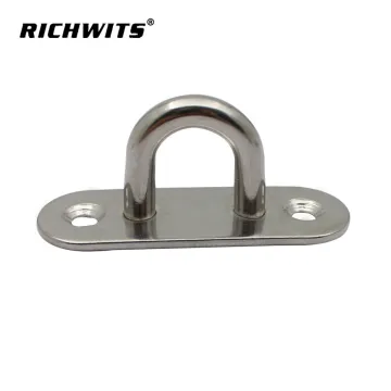 5mm Marine Yacht Stainless Steel Deck Mooring Oblong Pad Eye Plate
