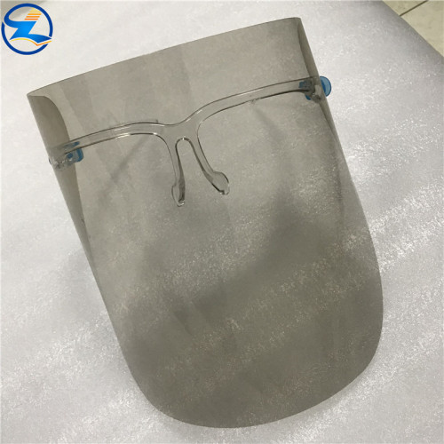 High transparency rigid PLA anti-fog face shield