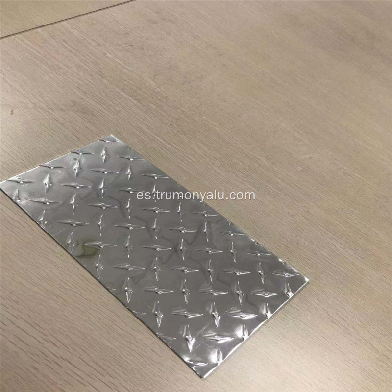 Placa de patrón de nervadura alta de aluminio anodizado 3003 5052