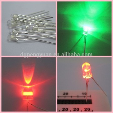 led diode bicolor red green 2 legs high-quality high-emitting