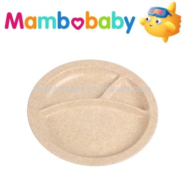 Natrual Rice Husk Bamboo Fiber Baby/Children's tableware plate