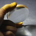 Fused silica large plano convex lens AR coated