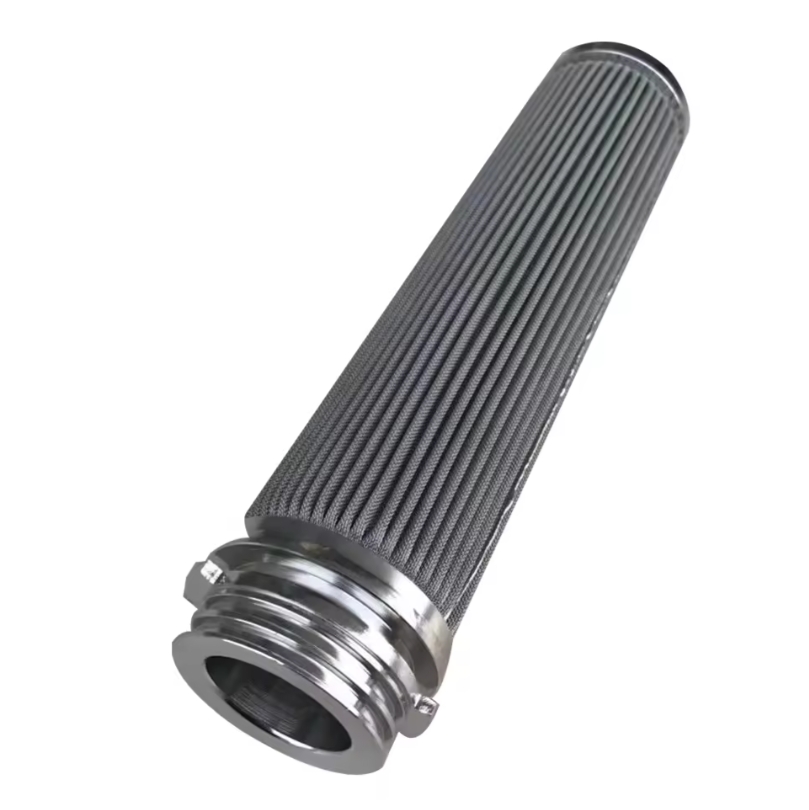 0.2 5 10 micron 20 inch stainless steel titanium metal high flow sintering pleated water filter cartridge