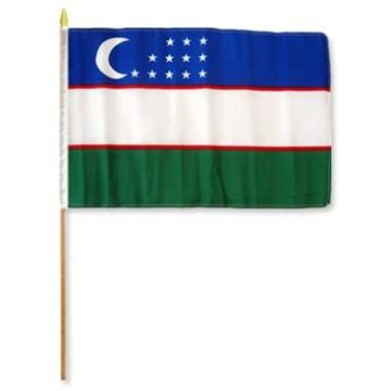 Polyester National Uzbekistan Promotion Flying Flags
