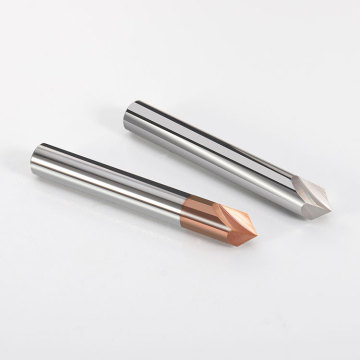 Solid Carbide Handerk End Mill: 2-Flute, 90-Degree Profile Angle Chamfer for CNC Tooling