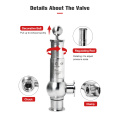 Spherical kudhibiti mdhibiti wa mpira wa valve kwa mfumo wa bia
