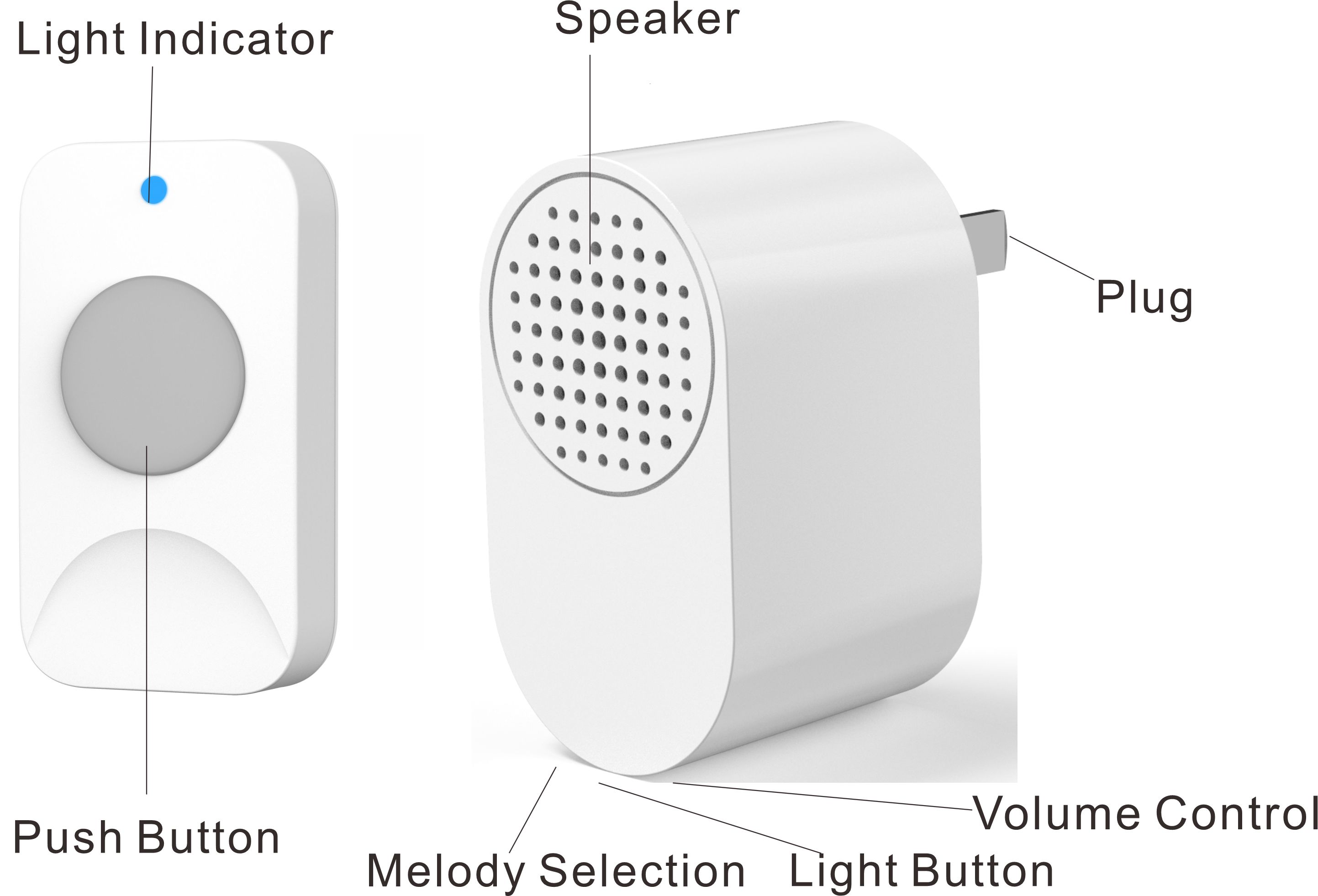 B1905-313L,wireless doorbell