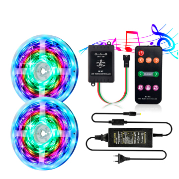 IP65 Waterproof SMD 5050 2811IC 60LED Magic LED Light Kit with SP106E RF Music Pixel Controller