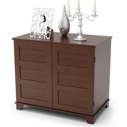 Espresso Finish Modern Wood Cabinet