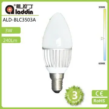 3w e27 led candle bulbs