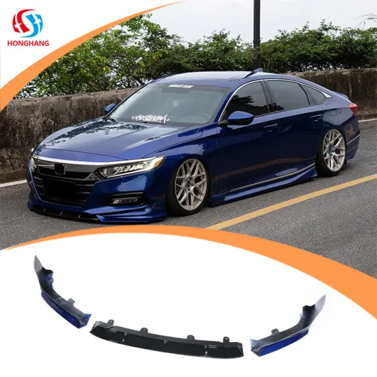 Gloss Black Front Bumper Lip Splitter for Honda Accord 2018-2021 by Honghang Manufacture