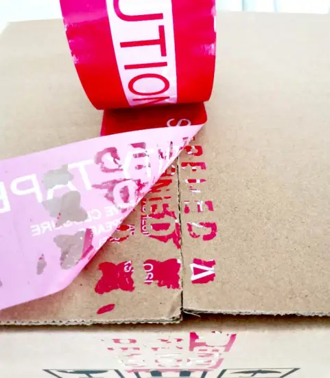 Caution warning tape PET meterial adhesive tape