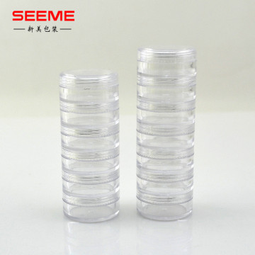 3G/5G Mini Clear Plastic Cosmetic Jars - Small Round Plastic Containers