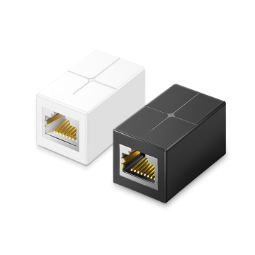 RJ45 8P8C Female to Female Connector Coupler - Ethernet Cable Extension Converter (Cat5E/Cat6/Cat7)