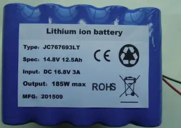 14.8V 12.5AH custom  battery packs