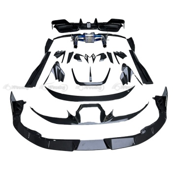 MSY Style Dry Carbon Fiber Car Body Kit for Ferrari F8 - Front & Rear Bumper Lips