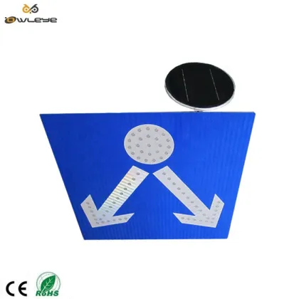 3M Reflector Aluminum Board Solar Powered Road Traffic Signs for CE Traffic Control