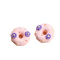 Resin cut donut charm collection for jewelry making