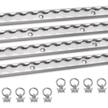 Алюмініевая L-дарожка з адзінкавымі шпількамі