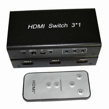 HDMI® Switches for 3-input to 1-output Connector