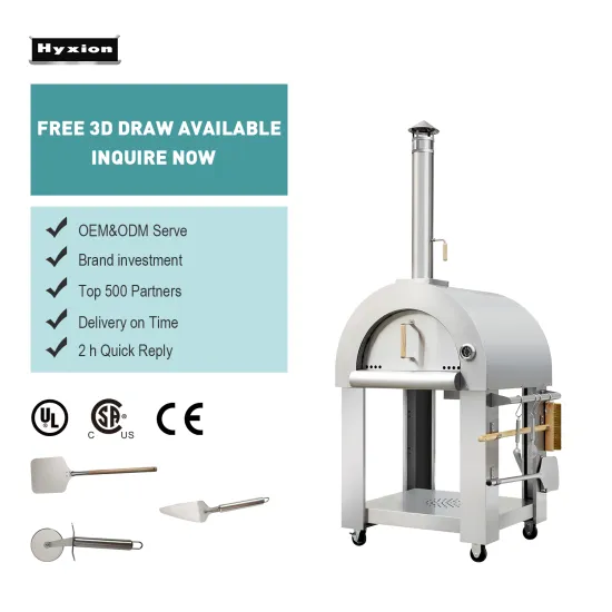 Hyxion Pizza Oven wood fire outdoor conveyor outdoor wood fired outdoor Stainless steel Tools supporting Pizza oven