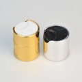 28/410 24/410 Tapa superior de disco de aluminio dorado con tapa de botella de plástico blanco