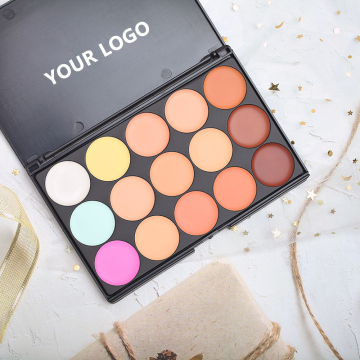 15 Color Concealer Matte Palette - Covers Blemishes and Acne Marks for Normal Skin
