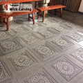 Lotus patterned vintage floor tiles