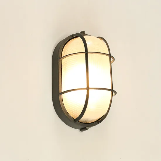 Wholesale High-Quality Oval Ribbed Aluminum Outdoor Wall-Mounted Ceiling Light