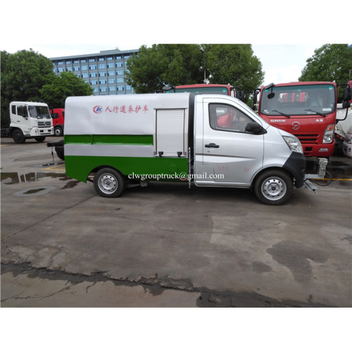 Pembersih Jalan Sweeper Truck 1000L Kenderaan Tujuan Khas