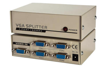 250MHz 1 to 4 VGA Splitter 4 Port VGA Splitter