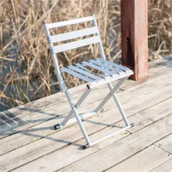 Multicolor Strong Air Permeability Non Slip Backrest Outdoor Folding Chair