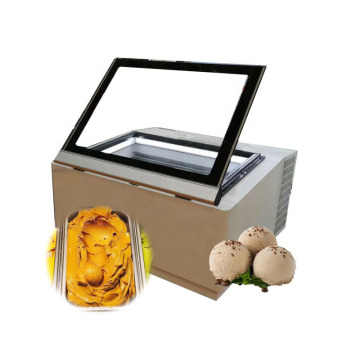 Commercial Ice Cream Display Case: Top Table Ice Cream Showcase Freezer