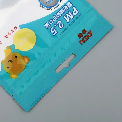 Eco-friendly face mask bag standing up pouch face mask plastic packaging bag