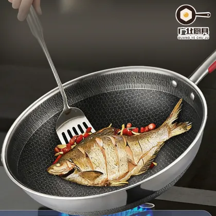 High-Quality Three Layer Wok for Sizzling Meals