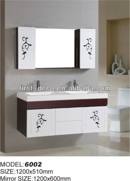 PVC bathroom cabinet 6002 (double bains & New design )