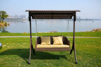 Modern Outdoor Swings, 2 Seats Patio Swings