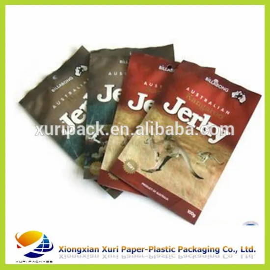 printing plastic doypack pet food packaging bag with zipper
