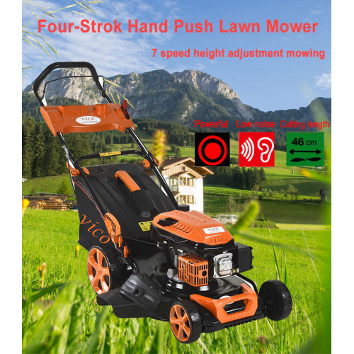 Gasoline lawnmower steel deck grass cutter garden tools